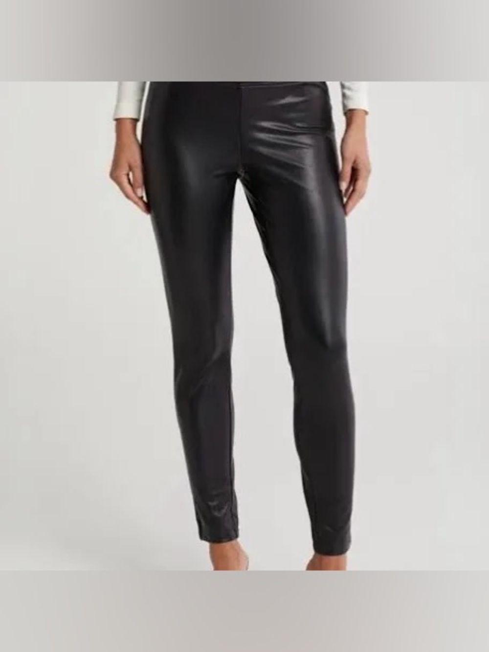Laundry Faux Leather Leggings - Black